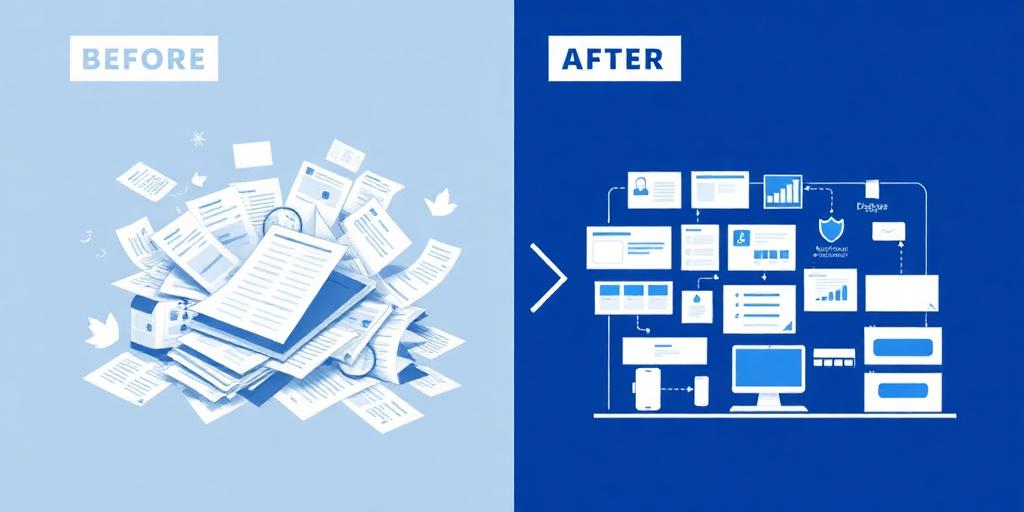 Before and after transformation with FinFlow